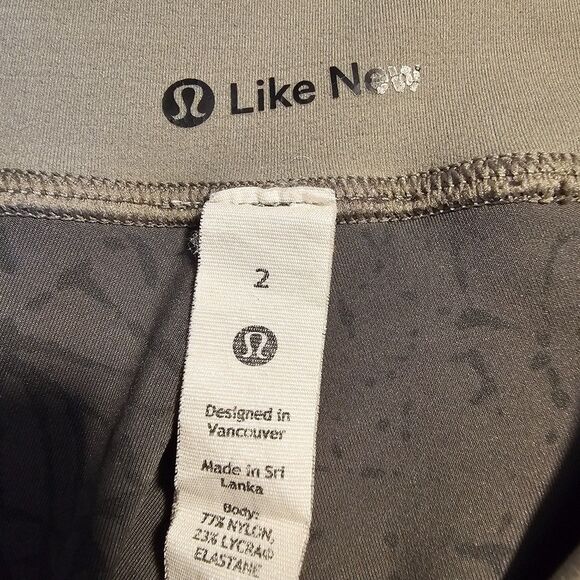 Lululemon Wunder Train High-Rise Tight 25" Size 2 Crackle Print Everlux Gray - Picture 4 of 10